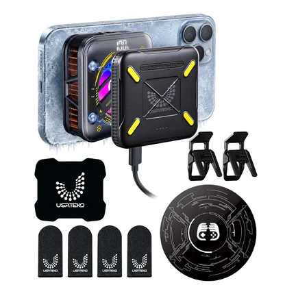 USATEKO Magnetic Phone Cooler Fan with RGB Display & 2500mAh Battery