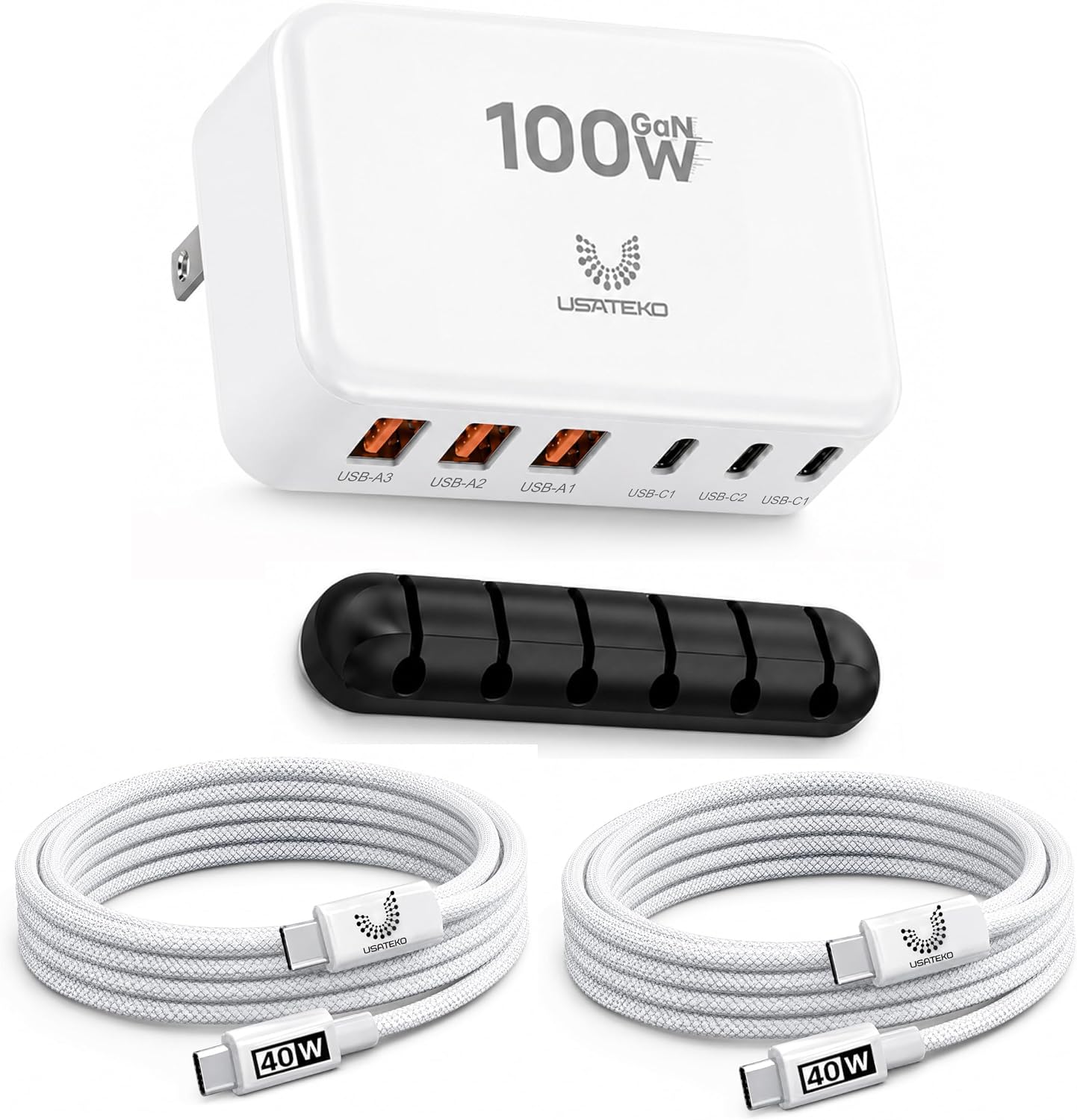 USATEKO 100W GaN 6-Port Charger